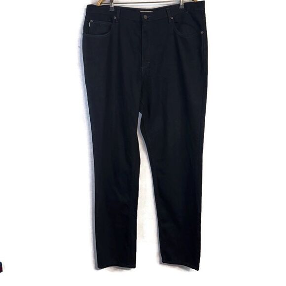 L.L. Bean Jeans Mens 40x36 Black Double L Classic Fit Straight Office Cowboy Y2K - Picture 1 of 10